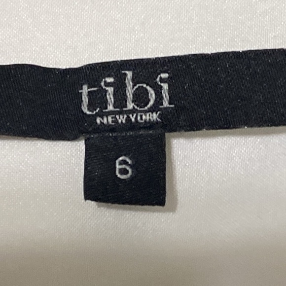 Tibi Multicolor Colorblock 3/4 Sleeves Retro Business Casual Crepe Mini Dress 6 - Picture 8 of 10